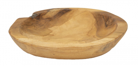 Vaze si boluri - Tava, TIPIC din lemn de tec cm ø 25x5 (piesa unica)