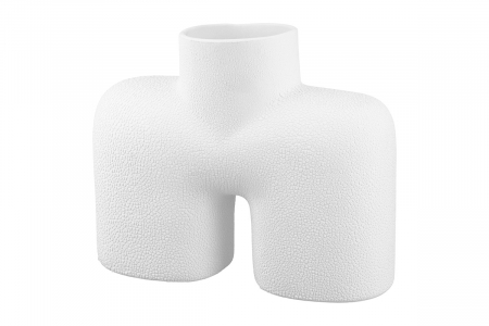 Vaze si boluri - Vaza Blance, Ceramica, Alb, 8x21x17 cm