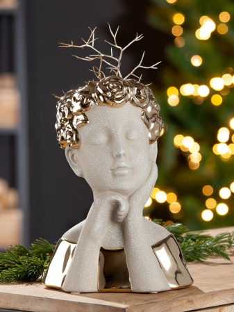 Vaze si boluri - Vaza / Figurina, PRETTY, Ceramica, 15X17X25 cm