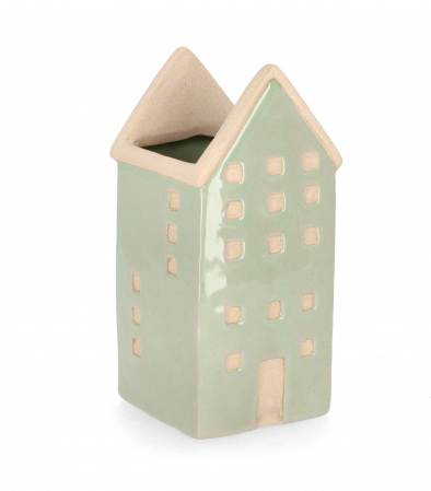 Vaze si boluri - Vază Khloe, Verde, Casa H 18,6