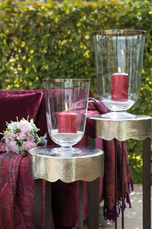 Vaze si boluri - Vaza ROYAL, sticla/fir de platina, 30 x 20 cm