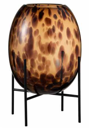 Vaze si boluri - Vaza, Sticla, Maro, 25x25x38