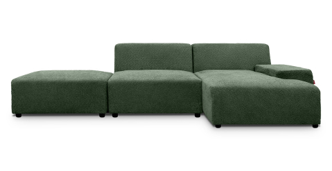 Canapele - Zen canapea fixa de 2 locuri si taburet - sezlong stanga