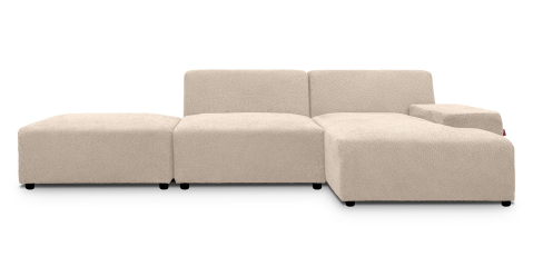 Canapele - Zen canapea fixa de 2 locuri si taburet - sezlong stanga