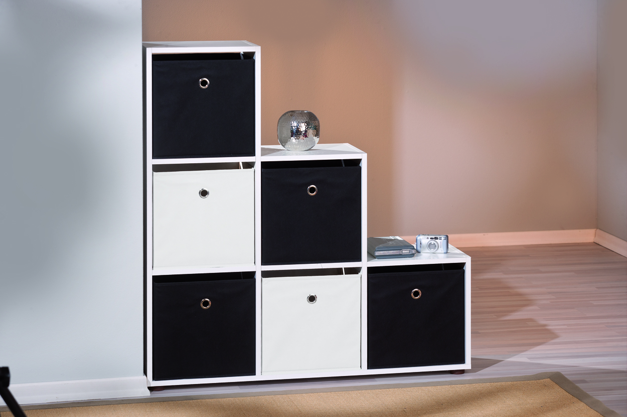 Coș, cubo, negru, cm 32x32x31 [2]