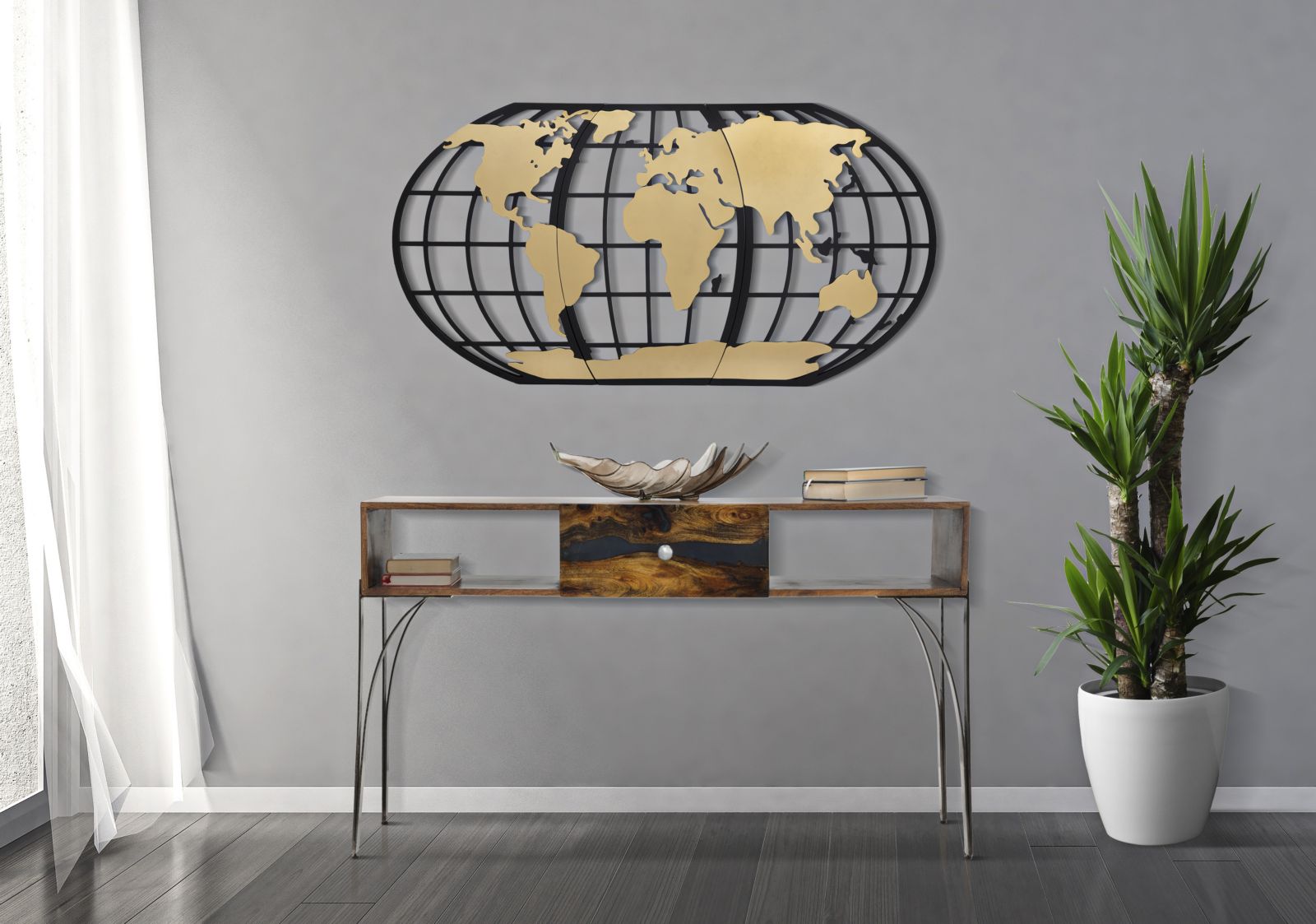 Consola, MUSTANG cm 130x40x80 (salcâm) [7]