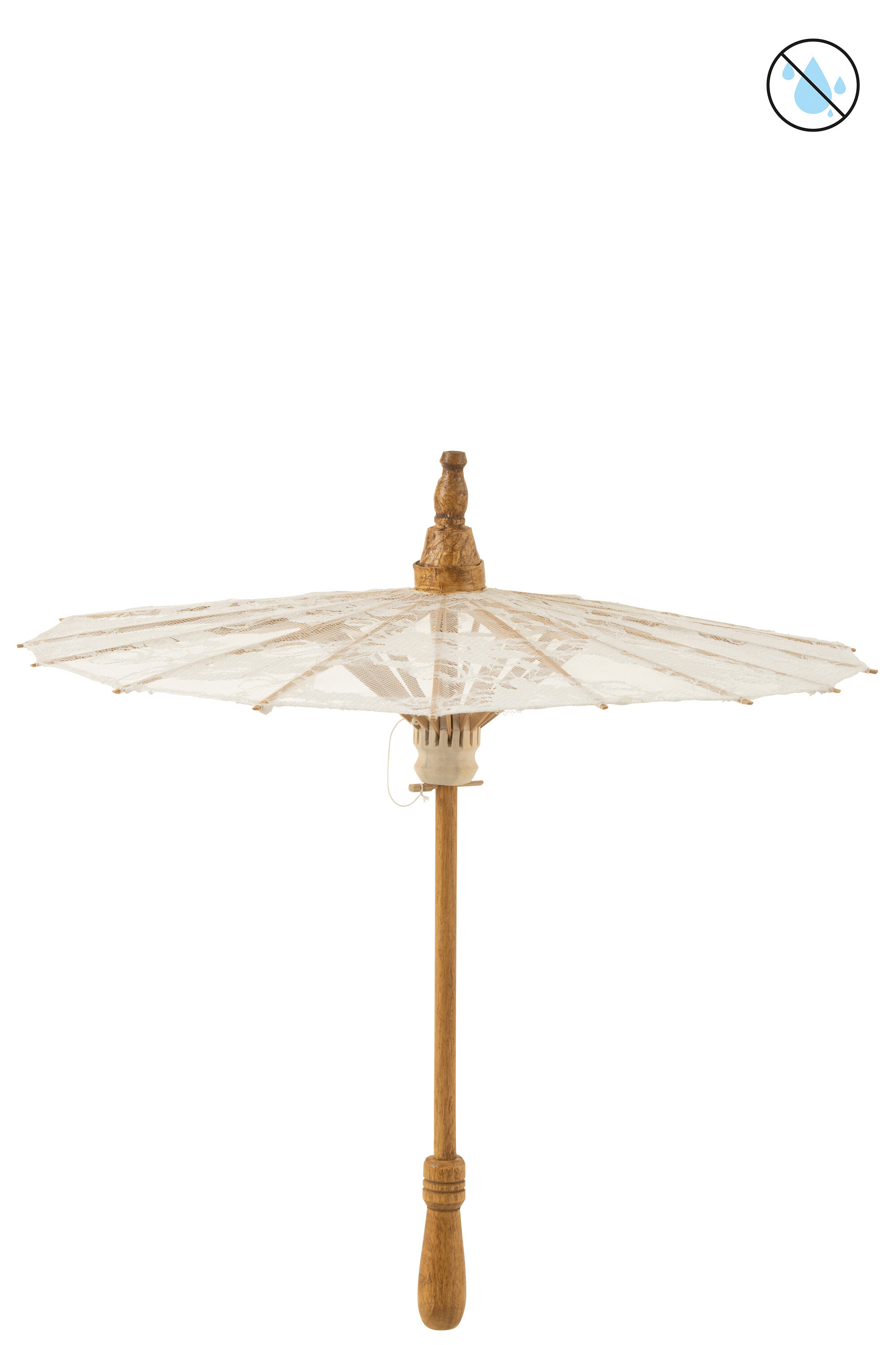 Umbrela decorativa, Textil, Alb , 44x44x54 [2]