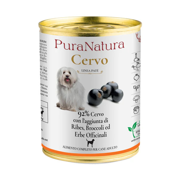 Pate natural cu cerb – hrana completa pentru caini adulti 400g [1]