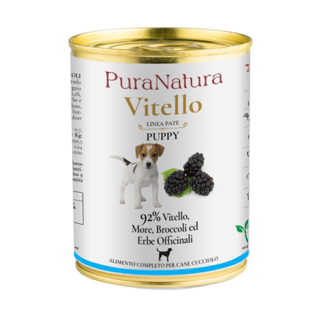 Paté Puppy Vita si Mure – Hrana Completa pentru Catelusi | 400g