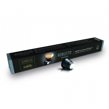 Capsule si monodoze - Caffitaly Robusto compatibile Nespresso, 10 capsule, 55 gr