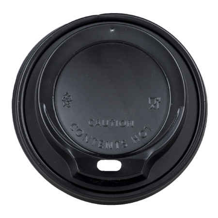 Pahare Palete Capace - Capac 80 mm Negru, 100 bucati/set