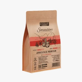Ceai Plic - Evolet Cafea Origini Jamaica Blue Montain EVOLET Cafea Boabe 200g Arabica 100%