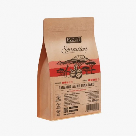Ceai Plic - Evolet Cafea Origini Tanzania AA Kilimanjaro EVOLET Cafea Boabe 200g Arabica 100%