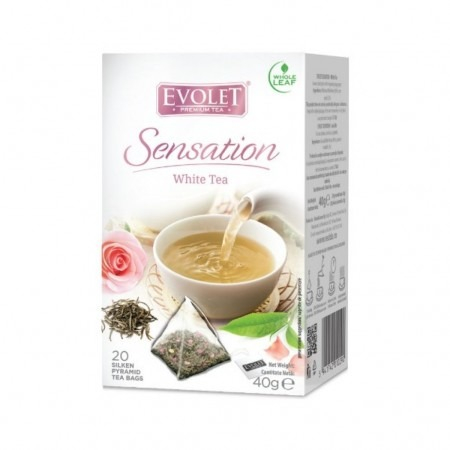 Ceai Plic - Evolet Ceai Piramida White tea 20 plicuri piramida 40g
