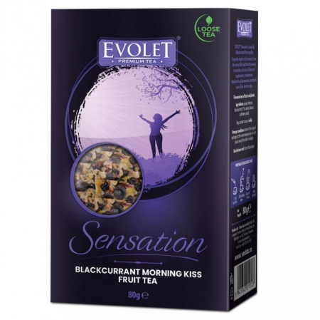 Ceai Vrac - EVOLET Premium Sensation Ceai Vrac Blackburrant Morning Kiss 80gr