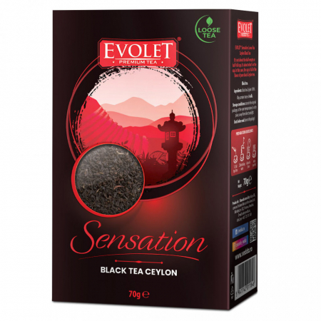 Ceai Vrac - EVOLET Premium Sensation Ceai Vrac Ceai Negru (Black Tea Ceylon) 70gr