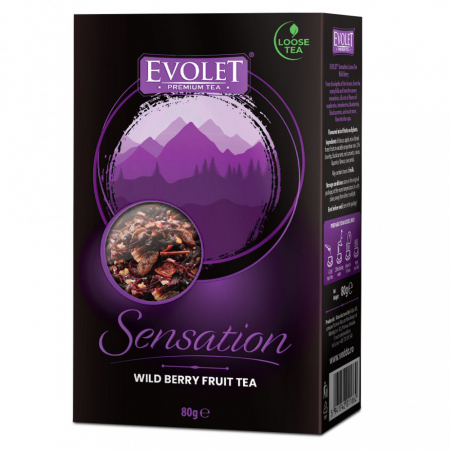 Ceai Vrac - EVOLET Premium Sensation Ceai Vrac Fructe Padure (Wild Berry) 80gr