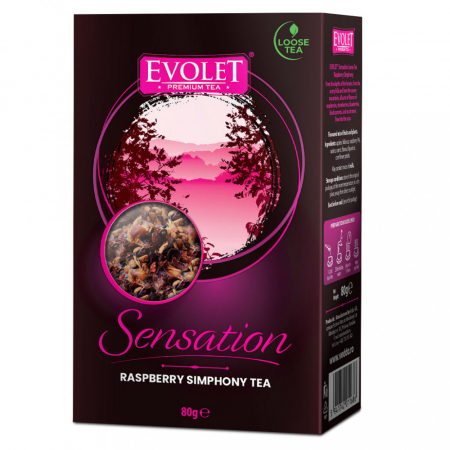 Ceai Vrac - EVOLET Premium Sensation Ceai Vrac Zmeura (Raspberry) 80gr