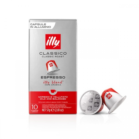 Capsule si monodoze - Illy Classico compatibile Nespresso, 10 capsule, 57 gr