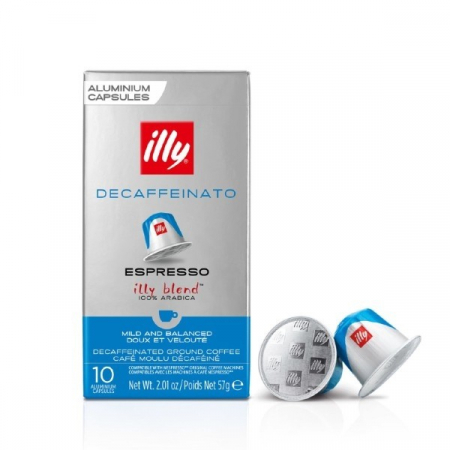 Capsule si monodoze - Illy Decaffeinato compatibile Nespresso, 10 capsule, 57 gr