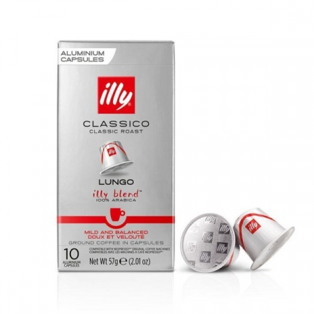 Capsule si monodoze - Illy Lungo compatibile Nespresso, 10 capsule, 57 gr