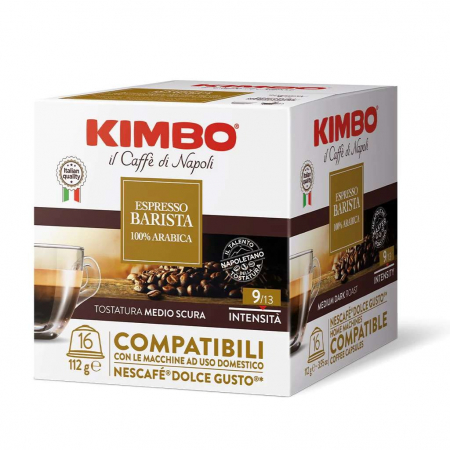 Cafea - Kimbo Barista compatibile Dolce Gusto, 16 capsule, 112gr