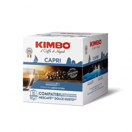 Cafea - Kimbo Capri compatibile Dolce Gusto, 16 capsule, 112gr
