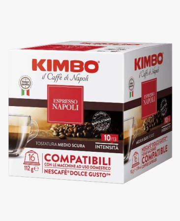 Cafea - Kimbo Napoli compatibile Dolce Gusto, 16 capsule, 112gr