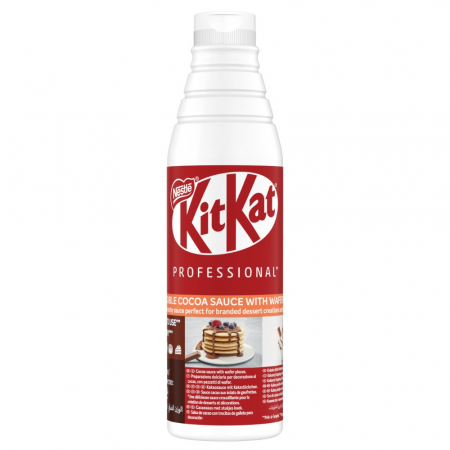 Lapte, topping si inalbitor cafea - KIT KAT Creamy Sos Cacao si Napolitana 715ml