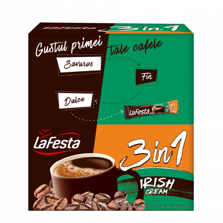 Cappuccino si alte bauturi - La Festa 3 in 1 Irish Cream 24*15.6g
