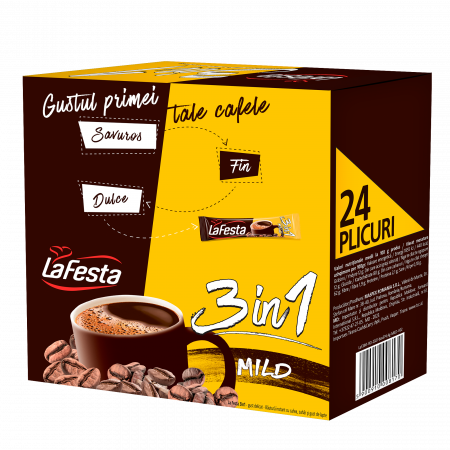 Cappuccino si alte bauturi - La Festa 3 in 1 Mild 24*15.6g
