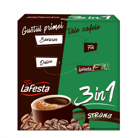 Cappuccino si alte bauturi - La Festa 3 in 1 Strong 24*15.6g