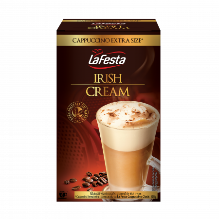 Cappuccino si alte bauturi - La Festa Cappuccino Extra Size Irish Cream 176g 