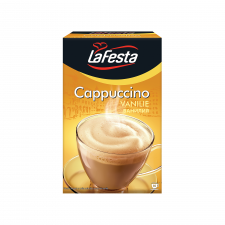 Cappuccino si alte bauturi - La Festa Cappuccino Vanilie 125g (10*12.5g)