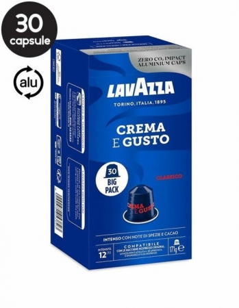 Capsule si monodoze - Lavazza Crema e Gusto Classico Nespresso 30 capsule