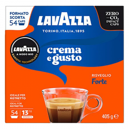 Capsule si monodoze - Lavazza Crema e Gusto Forte A Modo Mio, 54 capsule, 405 gr