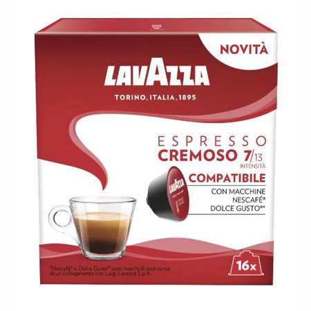 Capsule si monodoze - Lavazza Espresso Cremoso compatibile Dolce Gusto (16 capsule)
