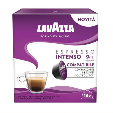 Capsule si monodoze - Lavazza Espresso Intenso compatibile Dolce Gusto (16 capsule)