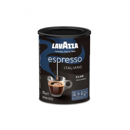 Cafea Macinata - Lavazza Espresso Italiano Club cutie metalica cafea macinata 250 g