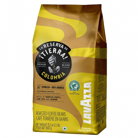 Cafea Boabe - Lavazza Tierra Colombia 100% Arabica boabe 1 kg