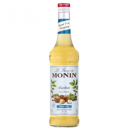 Sirop Frappe Topping - MONIN Sirop Hazelnut Sugar Free ( Alune de padure Fara Zahar ) 700ml