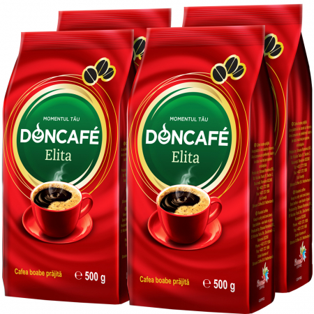 Cafea Boabe - Pachet Family 4x DONCAFE Elita cafea boabe 500g