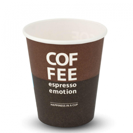 Pahare Palete Capace - Pahare carton Espresso Emotion 6 oz 150 ml set 100 buc