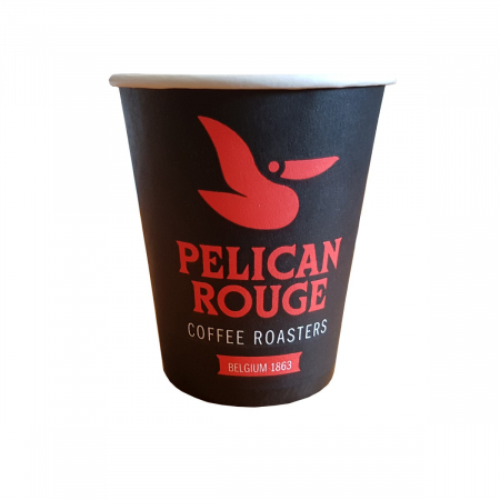 Pahare Palete Capace - Pahare Carton Pelican Rouge 8 oz (50 buc)