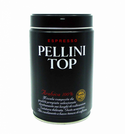 Cafea Macinata - Pellini Top 100% Arabica macinata cutie metalica 250 gr