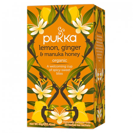 Ceai Plic - PUKKA Infusion Lemon&Ginseng, ceai, Infuzie organica, 20 pliculete
