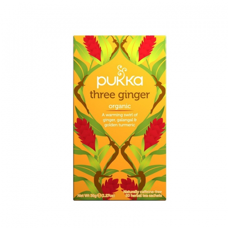Ceai Plic - PUKKA Three Ginger, ceai, Infuzie Organica Herbal, 20 pliculete