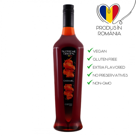 Sirop Frappe Topping - Sirop Supreme Drops Caramel ( Caramel ) 1L
