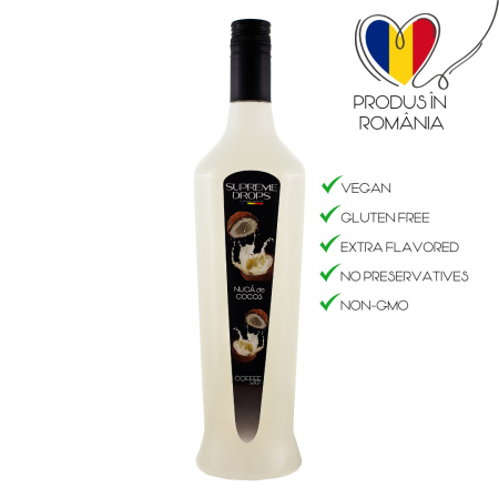 Sirop Frappe Topping - Sirop Supreme Drops Coconut ( Nuca de Cocos ) 1L
