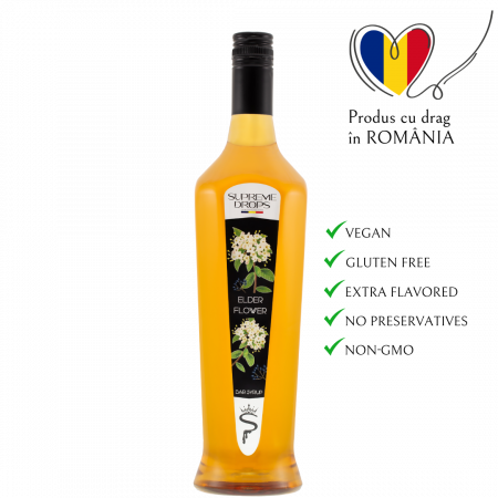 Sirop Frappe Topping - Sirop Supreme Drops Elderflower ( Floare de Soc ) 1L